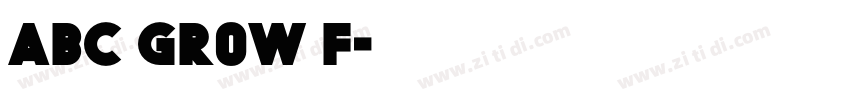 ABC Grow f字体转换